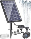 Biling Solar Water Fountain for Small Garden Water Feature with 6 Nozzles 3.5W Solar Water Pump – Sold by lc smarts FBA