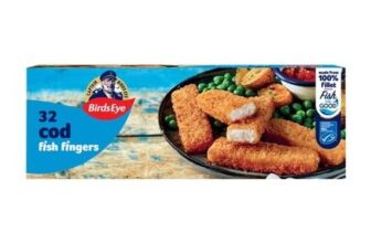 Birds Eye 32 MSC Breaded Cod Fish Fingers
