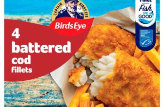 Birds Eye 4 Battered Cod Fillets 400g – Online Exclusive