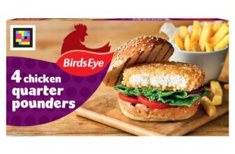 Birds Eye 4 Chicken Quarter Pounders Burgers 454g