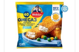 Birds Eye 40 Breaded Omega 3 Fish Fingers 1.12kg