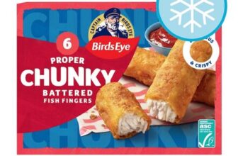 Birds Eye 6 Crispy Battered Fish Fingers Extra Large 360G