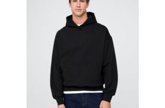 Black Oversized Heavyweight Hoodie
