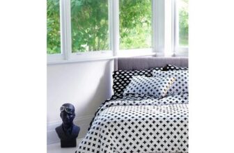 Black Umbria Duvet Cover Set King