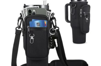 Black Water Bottle Carrier for Stanley Cup 40oz