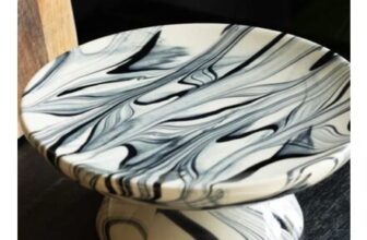 Black & White Marbled Cake Stand Regular Price £45.00