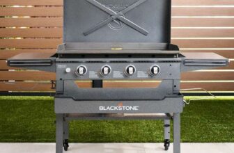 Blackstone Omnivore 36 Griddle Gas BBQ (91 x 55 cm Cooking Area) with Hood & Front Shelf