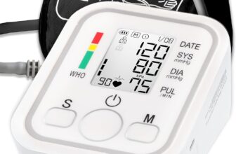 Blood Pressure Monitors Large Cuff Size 22-36cm – Blood Pressure Machine with Cuff for Upper Arm – Heart Rate Hypertension Monitor for Home Use – Blood-Pressure Monitor LCD Display – No Cable & Batt