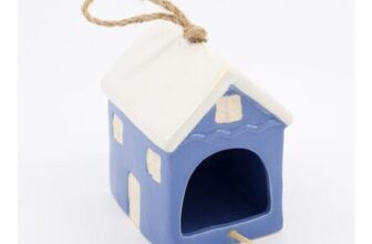 Blue Coastal Hanging Birdhouse