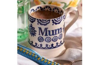 Blue Hen & Border Mum 1/2 Pint Mug (Seconds Grade)