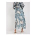 Blue Paisley Maxi Skirt