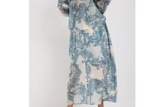 Blue Paisley Maxi Skirt