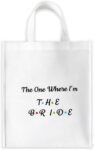 Blue Planet Fancy Dress Tote Bag Bride to Be The One Where Im – Hen Party Bridal Shower Engagement Accessories Gifts Favours Gift Bag for Wedding