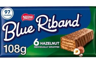 Blue Riband Hazelnut Wafer Biscuit Bar Multipack x 6, 108g – Nectar Price