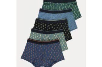 Blue Vegetable Hipster Boxer Shorts 5 Pack