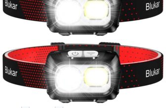 Blukar Head Torch Rechargeable, 2 Pack 2000L Super Bright Headlamp Headlight with 8 Light Modes, Waterproof Amazon Sold by Flying-Store