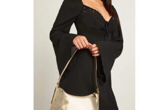 Boohoo Metallic Mirrored Shoulder Bag