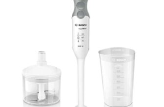 Bosch ErgoMixx MSM66020GB Hand Blender with mini chopper and beaker 600W – White