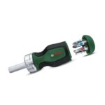 Bosch Stubby Ratchet Screwdriver with 6 bits
