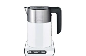 Bosch Styline TWK8631GB Kettle with Temperature Selector – White / Stainless Steel (£54 members)