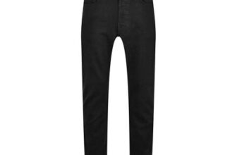 Boss Mens BOSS Straight Denim Jeans with Logo Detail (ReMaine)