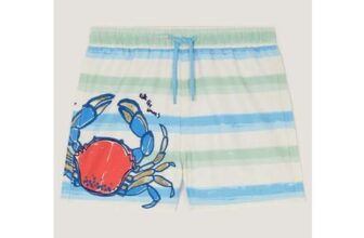 Boys Crab Stripe Swim Shorts Multi (2 – 13 Years)