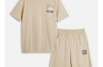 Boys T-Shirt and Shorts Set Beige