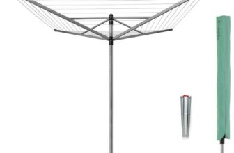 Brabantia 60m Lift-O-Matic Washing Line with Ground Spike – Free c&c