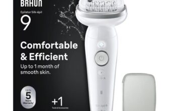 Braun Silk-Pil 9 Epilator with Pivoting Head, Braun Epilator for Women