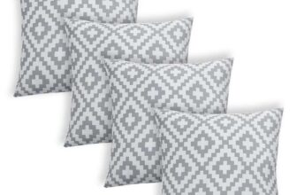 Brentfords Outdoor Cushion Covers Only, Waterproof Decorative Grey Geometric Outdoor Cushion Covers 45 x 45 sold & FB OnlineHomeShop