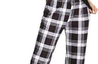 Bresdk Women Pyjama Set Cotton Checked Short Sleeve Loungewear 2 Pieces V-Neck Top & Bottom Sleepwear Soft Nightwear with Pockets Ladies Pjs Set