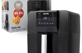 Breville Halo Digital Large Air Fryer 5.5 L, 1700 W, Black