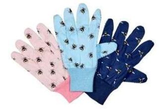 Briers Bees Cotton Grips M8 Gloves Triple Pack – with Nectar