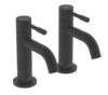 Bristan Mila Black 130mm Cloakroom Lever 2 Tap Holes Basin Pillar Tap (657JE) (Free C&C)