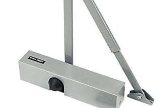 Briton 2000 Series Silver effect Aluminium Surface-mounted Door closer Free C&C