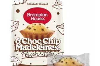 Brompton House Choc Chip Madeleines French Style 165g (6×27.5g)