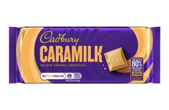 Bulk Case of Cadbury Caramilk Golden Caramel Chocolate Bars 90g x 24