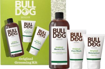 Bulldog Skincare – GiftSet for Men – Mens Grooming giftset – Original Grooming Kit – It includes Original Face Moisturiser, Face Wash and Shower Gel