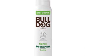 Bulldog Skincare Original Spray Deodorant – 24 Hour Protection, Fresh Scent 125ml (£2.56 / £2.29 with S&S)