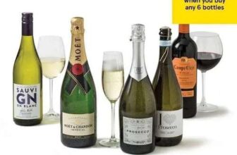 Buy 6 bottles of selected wines (£6) Save 25% Clubcard Price