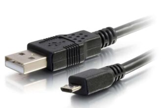 C2G 1M USB-A 2.0 Male to Micro USB-B Male Extension Cable (3.3 Foot) Short PS4 Controller Charger Cable, black
