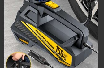 CARSUN Upgraded 12V 150PSI Corded Electric Tire Inflator