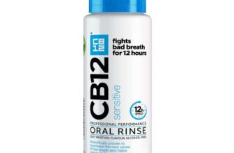 CB12 Sensitive: Fight Bad Breath for 12 Hours for Sensitive Teeth, Alcohol-Free, Soft Menthol Flavor, 250ml – £3.51 S&S