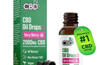 CBDfx 2000mg CBD Oil, High Strength CBD Oil Very Berry Flavoured CBD Drops, Blended with MCT Oil