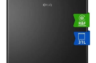 CHiQ 31L Table Top Mini Freezer, Dark Inox, E Rated