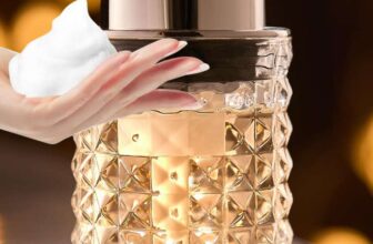 CICUFY Glass Hand Foaming Soap Dispenser with Silver Pump