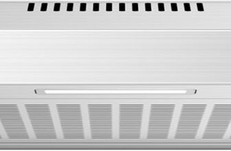 COMFEE Visor Cooker Hood SLIF17SS-60 LED Extractor Hood Under Cabinet Hood Wall Mounted Extractor Fan Kitchen 60cm Top Vented Range Hood – Stainless Steel