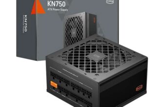 CPS KN750 Power Supply Fully Modular PSU, 750W ATX 3.1, 80 Plus Gold, PCIe 5.1 12V-26, Japanese Caps, 5-Yr Warranty sold by CPS GAMING FBA