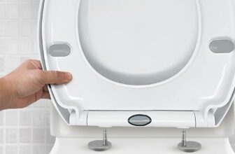 CUQOO Oval Toilet Seat Soft Close with Quick Release Hinges – Adjustable White Seat for Modern Bathrooms, Durable Anti-Slip Easy-to-Clean and Universal Fit Design for Standard O-Shape Toilets