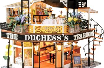 CUTEBEE DIY Miniature House Kit for Adults – Dolls House Craft Kit to Build, 3D Puzzle Wooden Model Decor Gifts
